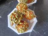 Brochettes de Melon caramel et pistaches