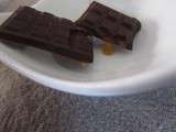 Chocolats de Nöel au caramel et raisins secs