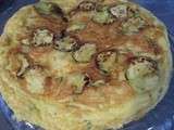 Frittata de courgettes, menthe et basilic