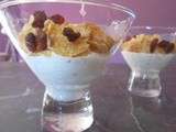 Fromage blanc croquant noisettes et raisins