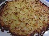 Rösti pomme de terre vache qui rit au four