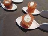 Roulades saumon au fromage frais, aneth et citron