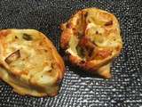 Roulés pizza, oignons, et câpres