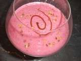 Smoothie vanille framboises