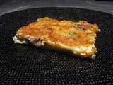 Tarte aux champignons, jambon cru et Comté