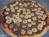 Tarte banane/Nutella et sucre vanillé