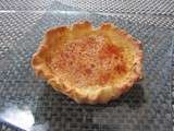 Tartelette façon crème brûlée