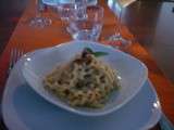 Dîner 1: Aujourd’hui c’est moi qui cuisine! Les pâtes avec mozzarella et anchois