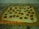 Fougasse avec tomates cerises et levain - La Cuisine dans la chambre