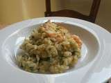 Risotto au crevettes et courgettes - La Cuisine dans la chambre