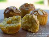 Muffins aux peches et aux amandes