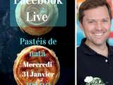 Pastéis de nata en facebook live