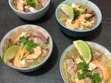 Soupe Thai aux crevettes