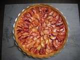 Tarte sablée aux prunes et au gingembre