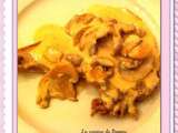 Côte de porc sauce boursin champignons ww