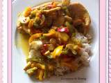 Escalope de dinde aux poivrons et au curry ww