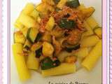 Pâtes à la sauce courgettes/jambon ww