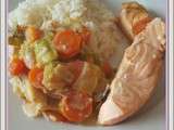 Saumon et légumes au boursin (Cookeo)