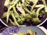 Brocolis sautés aux anchois et olives - la recette