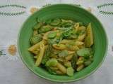 Pasta aux asperges et fèves (Italie) - la recette