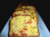 Cake à la moutarde à l'ancienne, au Reblochon, tomates et lardons