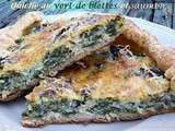 Quiche au vert de blettes et saumon