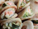 Minis batbouts saumon-courgette