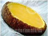 Cheesecake citron lemon curd
