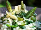 Risotto Verde aux asperges et épinards frais