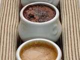 Petits Pots de Crème Vanille, Chocolat et Café