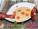 Veloute de potee champenoise et son jambon grille