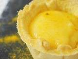Dossier couleurs dans l'assiette: Coques en pâte brisée et curd au citron et ananas, soupçon de curcuma
