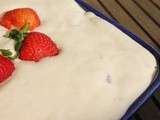 Tiramisu aux fraises à ma façon (boudoirs, spéculoos, sirop de fraise)