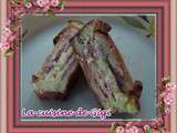 Croque cake franc-comtois (morbier et jambon de pays)