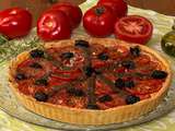 Tarte à la tomate, amandes et anchois de Collioure