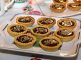 Tartelettes chocolat caramel au beurre salé et Chartreuse verte, pour le Salon du Blog Culinaire de Soissons