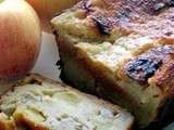 Pudding (pain perdu) pomme banane vanille