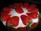 Gateau portugais aux fraises pour la fete des meres