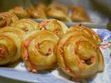 Escargot brioché aux pralines roses - la cuisine de josette