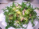 Salade de pissenlits aux pommes de terre/lardons