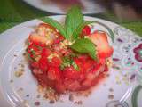 Tartare de fraises a la pistache