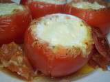 Tomates farcies aux œufs et gruyère