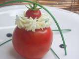 Tomates surprises au fromage de chèvre frais