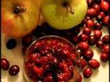 Verrine de pommes chaudes aux cranberries et sirop d’érable | La cuisine de Josie