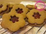 Biscuits au gingembre et gelées de pommes et pommes et fraises du Verger Lacroix