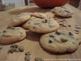 Biscuits d'automne aux pépites de chocolat et graines de citrouille (potiron)