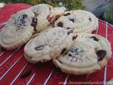 Biscuits Petits-Beurre maison aux cranberries (canneberges) ou aux raisins secs dorés