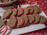 Biscuits spirales bicolores de Noel « tourbillon » - Christmas Swirl Cookies