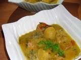 Chaudrée de crevettes et poissons