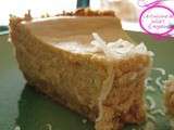 Cheesecake à la noix de coco et à la purée de citrouille (courge, potiron)